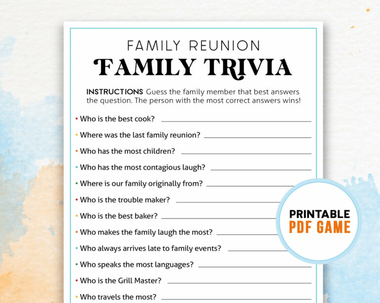 Family Trivia Game Questions: A Guide to Creating and Delivering Engaging Questions
