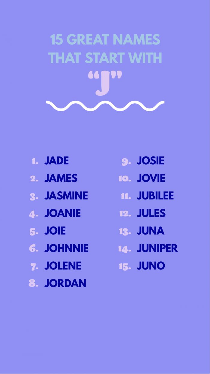 The Enduring Charm of Names That Start With J