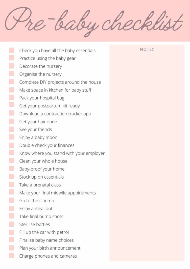 28 Important Things To Do Before Baby Arrives The Mummy Bubble
