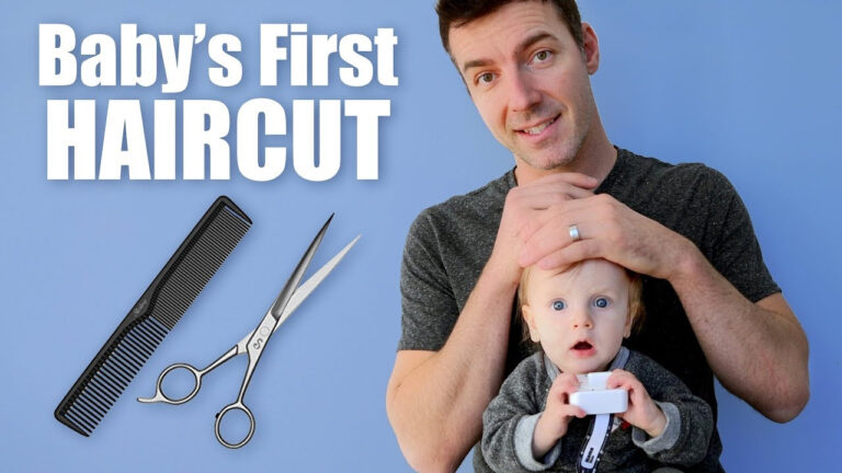 BABY 39 S FIRST HAIRCUT How To Cut Baby Hair YouTube
