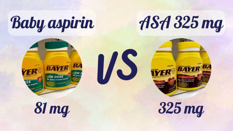 Baby Aspirin VS Aspirin 325 Mg YouTube