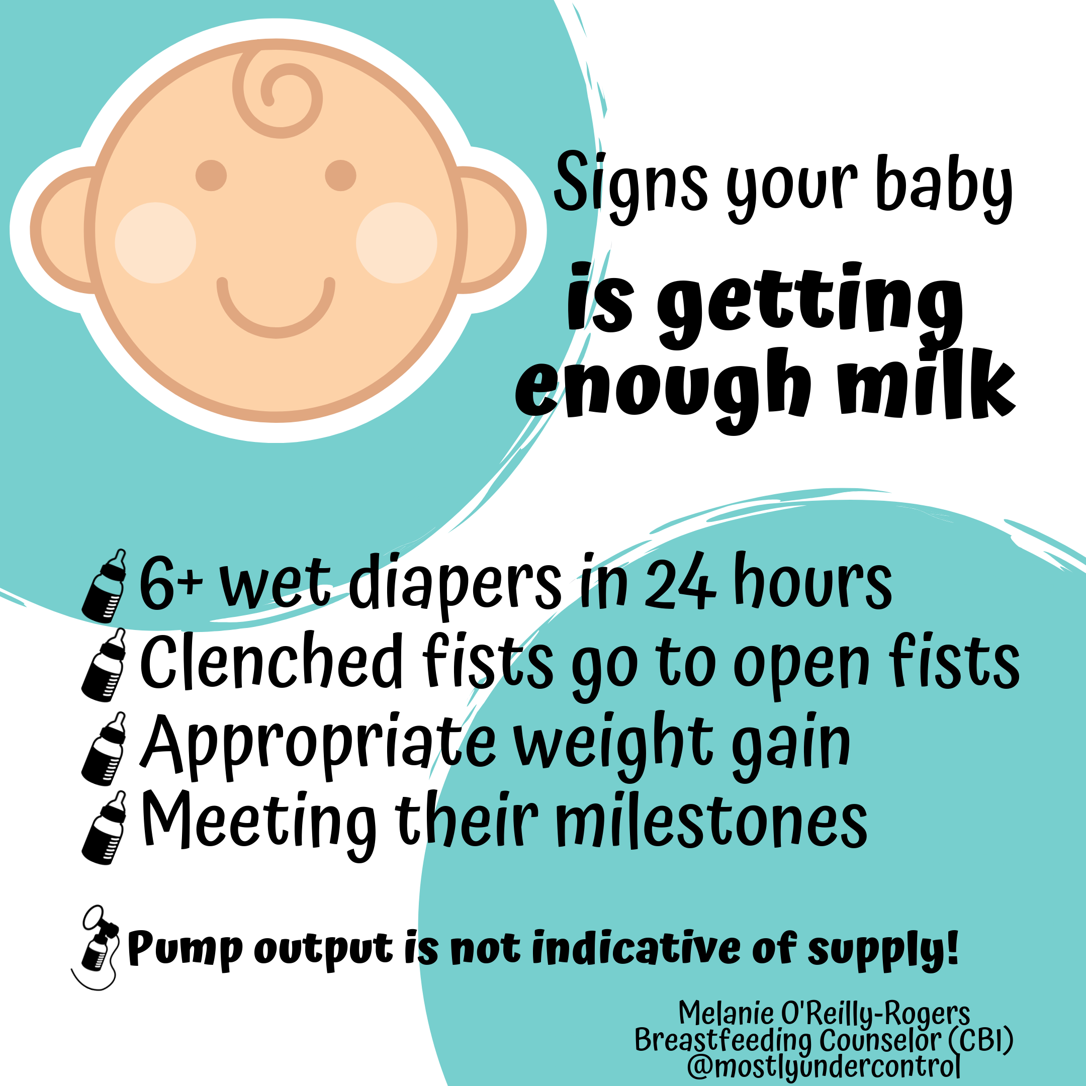Baby getting enough milk Mostly Under Control