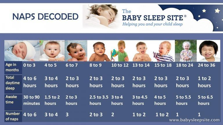 Baby Nap Chart How Many Naps And How Long Should They Be 