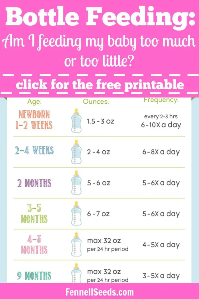 Bottle Feeding Am I Feeding My Baby Too Much Or Too Little 