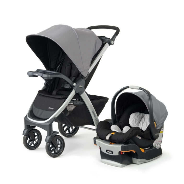 Bravo 3 in 1 Trio Travel System Bravo Quick Fold Stroller With KeyFit 
