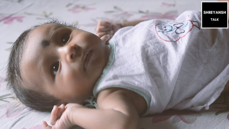 Cute Baby Constantly Kicking Legs And Moving Arms II Shreyansh Talk 