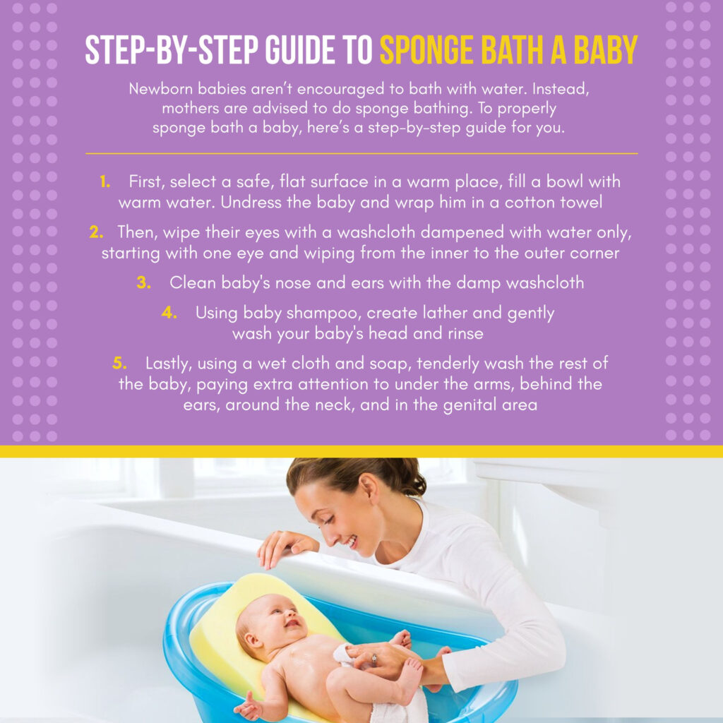 How To Give A Baby A Sponge Bath - Mammy Cares