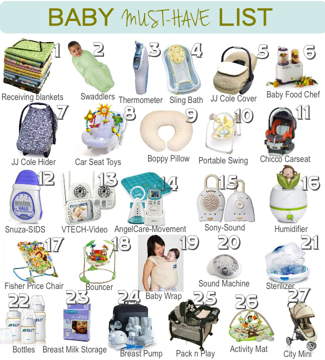 From Mrs To Mama A List Of Baby Must Haves