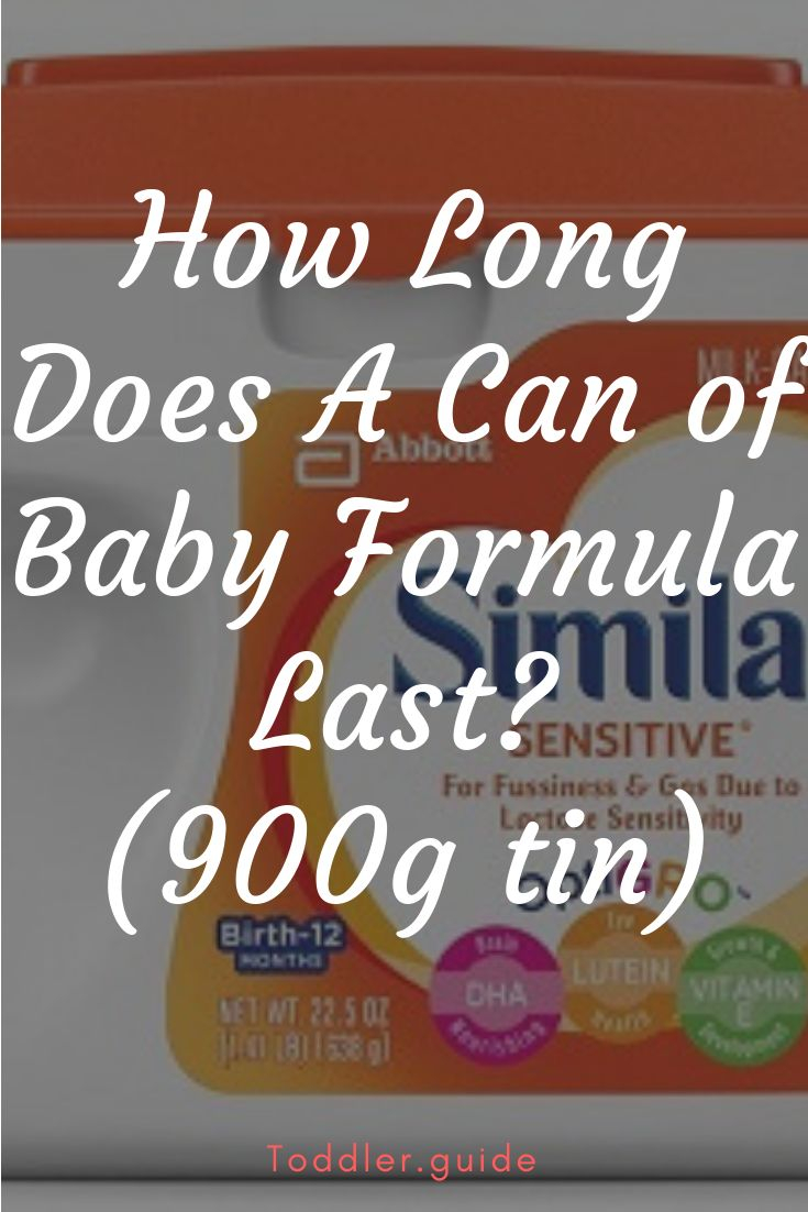 How Long Does A Can Of Baby Formula Last Baby Formula Baby Formula 