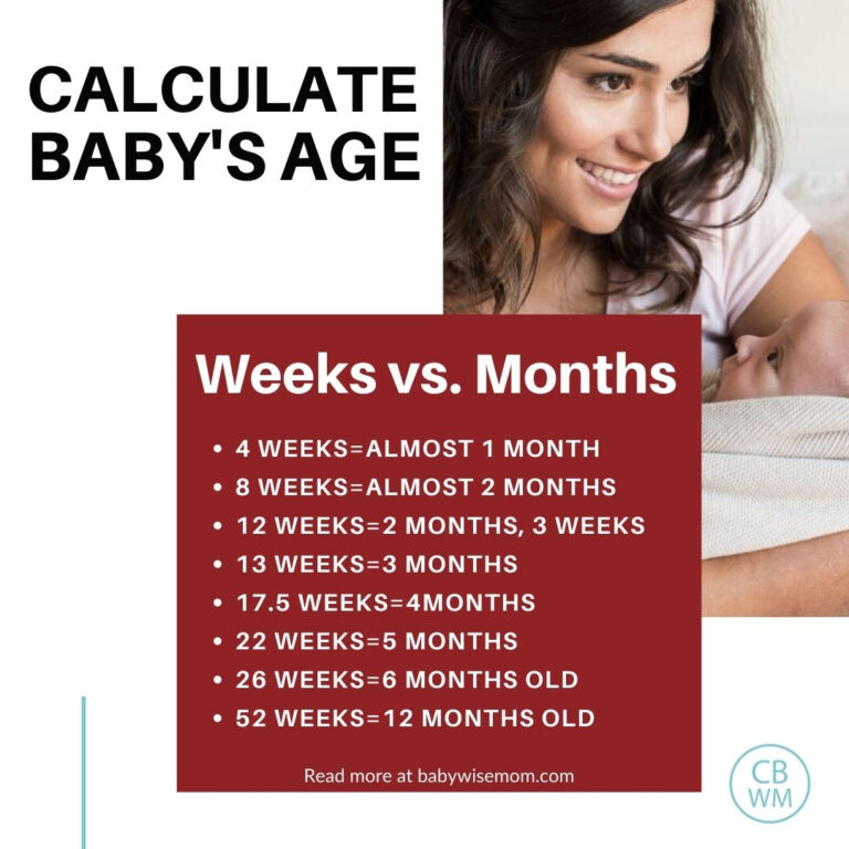 How To Calculate Baby 39 s Age Babywise Mom