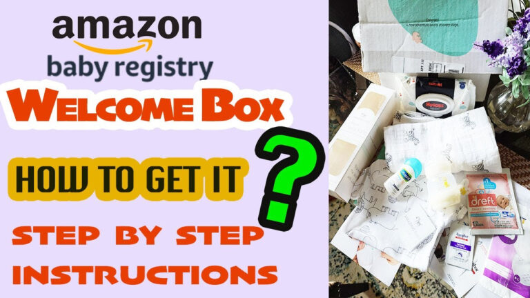 How To Get Your FREE AMAZON Baby Registry WELCOME BOX Step By Step 