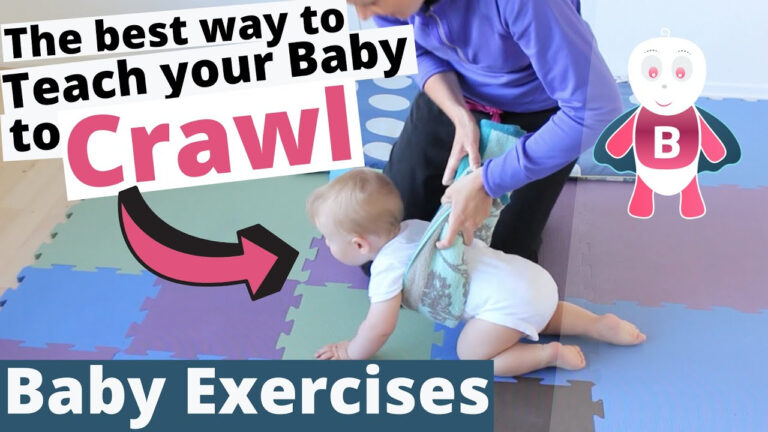 How To Teach Baby To Crawl Vol 3 Baby Exercises 6 9 Months Baby 
