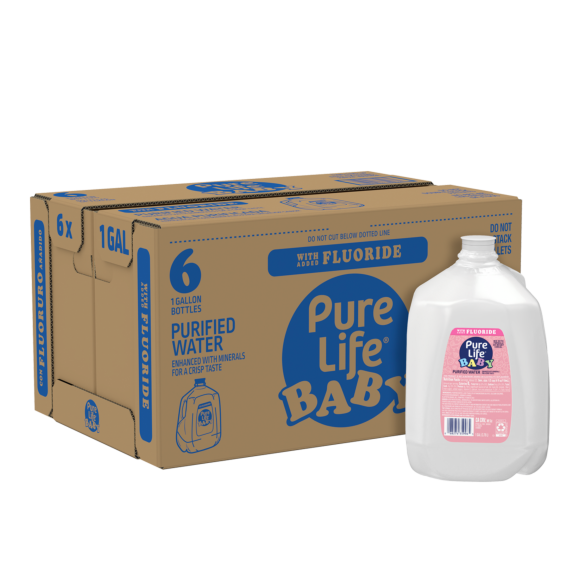 Pure Life Baby Purified Nursery Water Added Fluoride 1 Gallon 