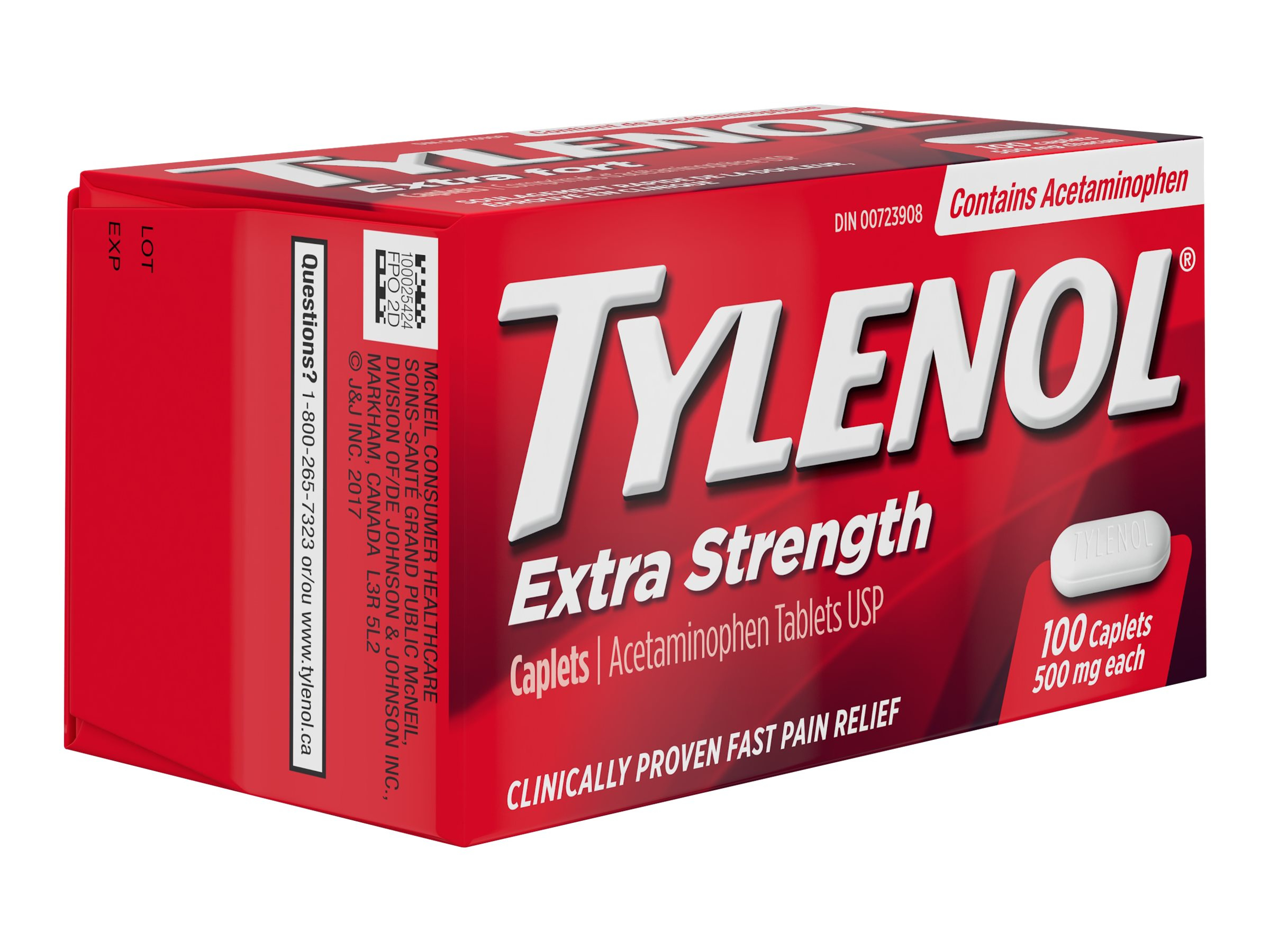 TYLENOL CAPLETS EX STRENGTH 100 39 S